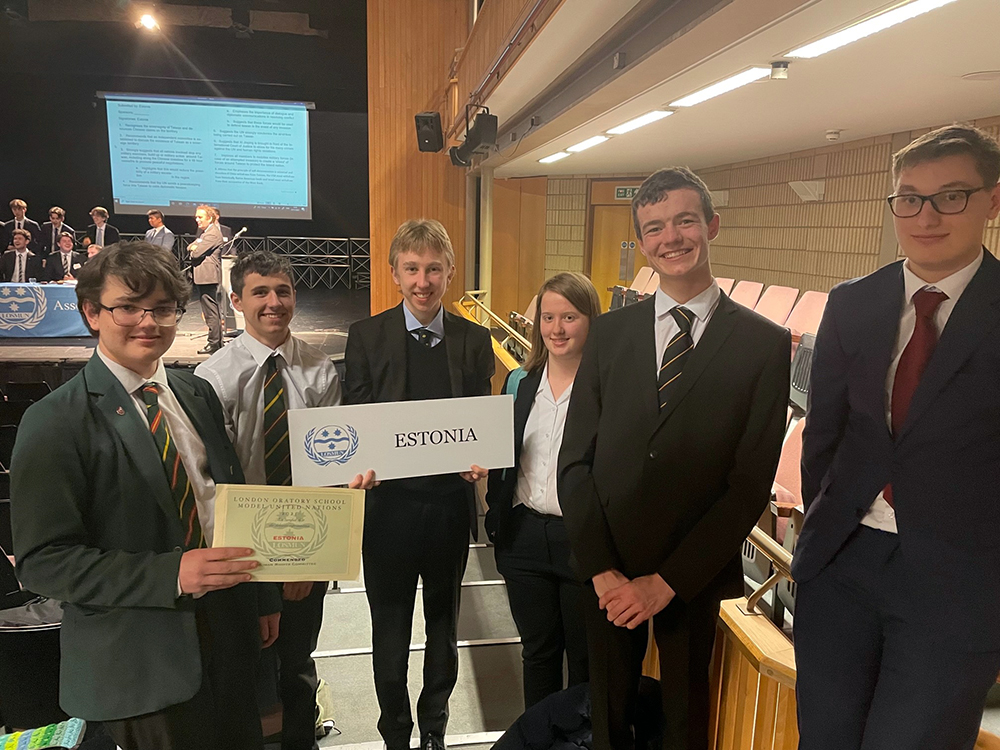 St Benedict's Model United Nations commendation