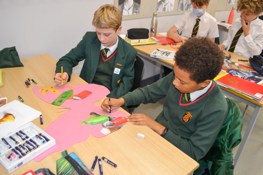 St Benedict's takes part in The Big Draw
