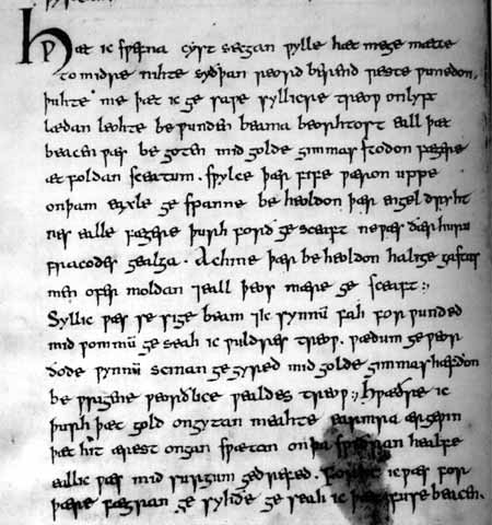 Medieval writing of The Dream of the Rood