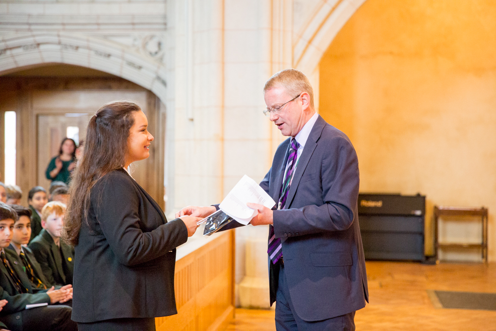 St Benedict's Sixth Form presentation to prefects, Ealing Abbey