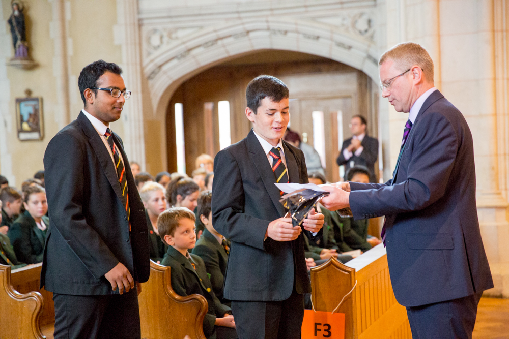 St Benedict's Sixth Form presentation to prefects, Ealing Abbey