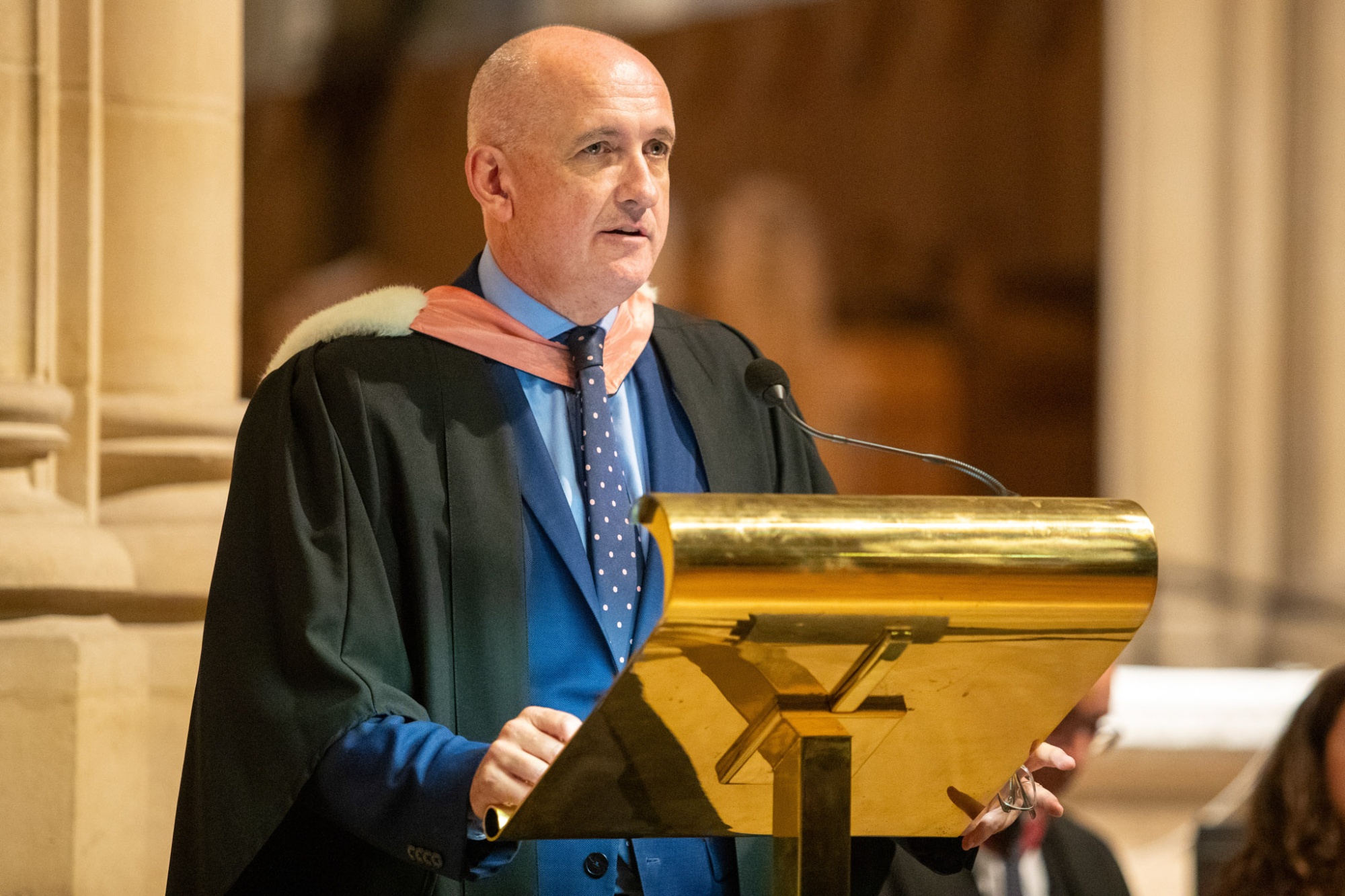 Headmaster speaking