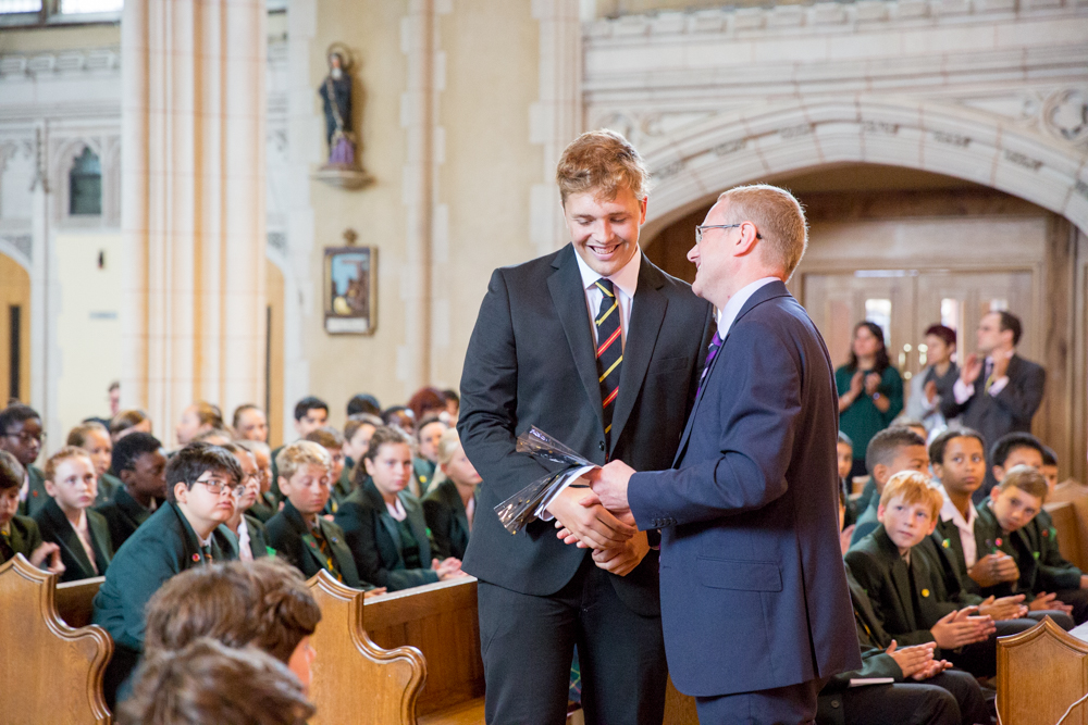 St Benedict's Sixth Form presentation to prefects, Ealing Abbey