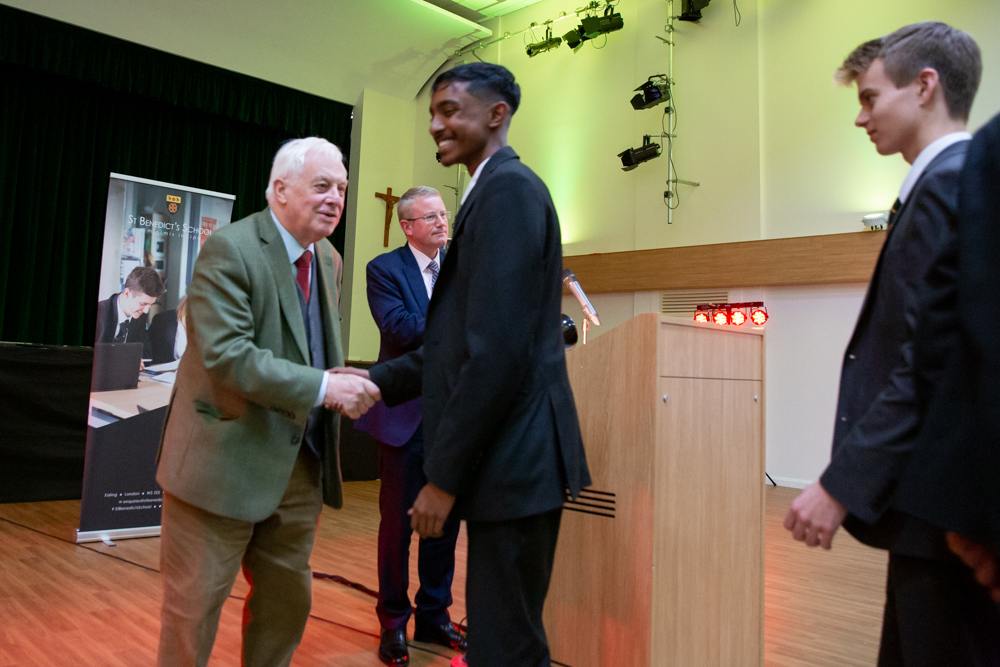 St Benedict's Academic Scholars Evening Lord Patten 2021