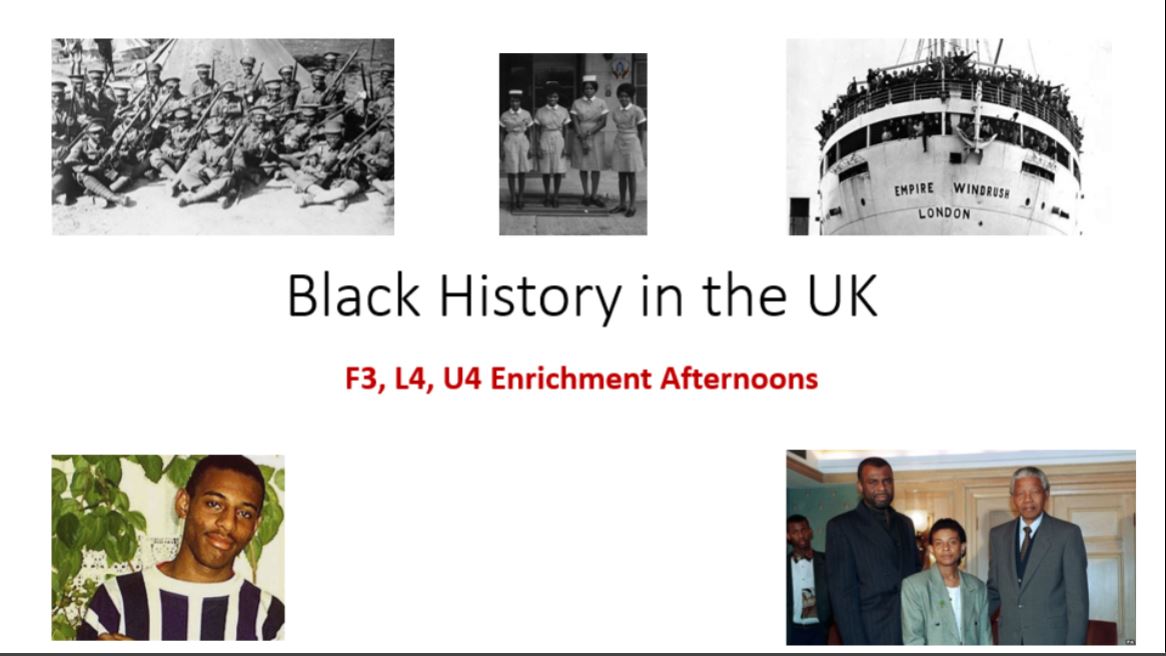 St Benedict's Black History enrichment