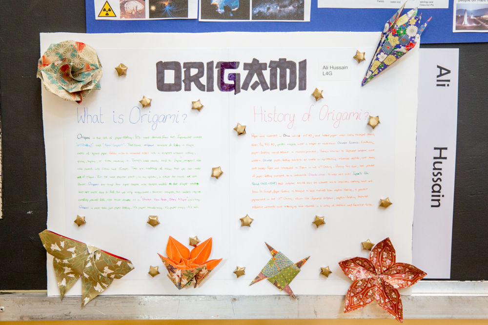 Origami Bulletin Board