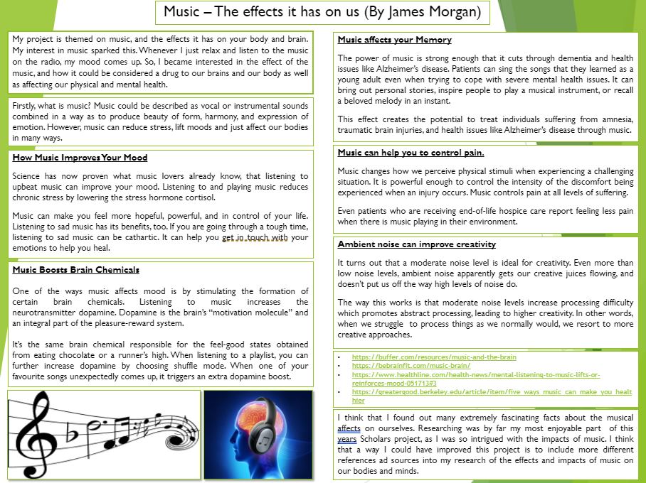 St Benedict's Research posters