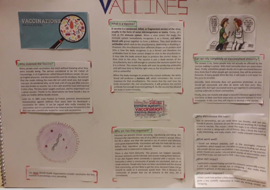 St Benedict's Research posters