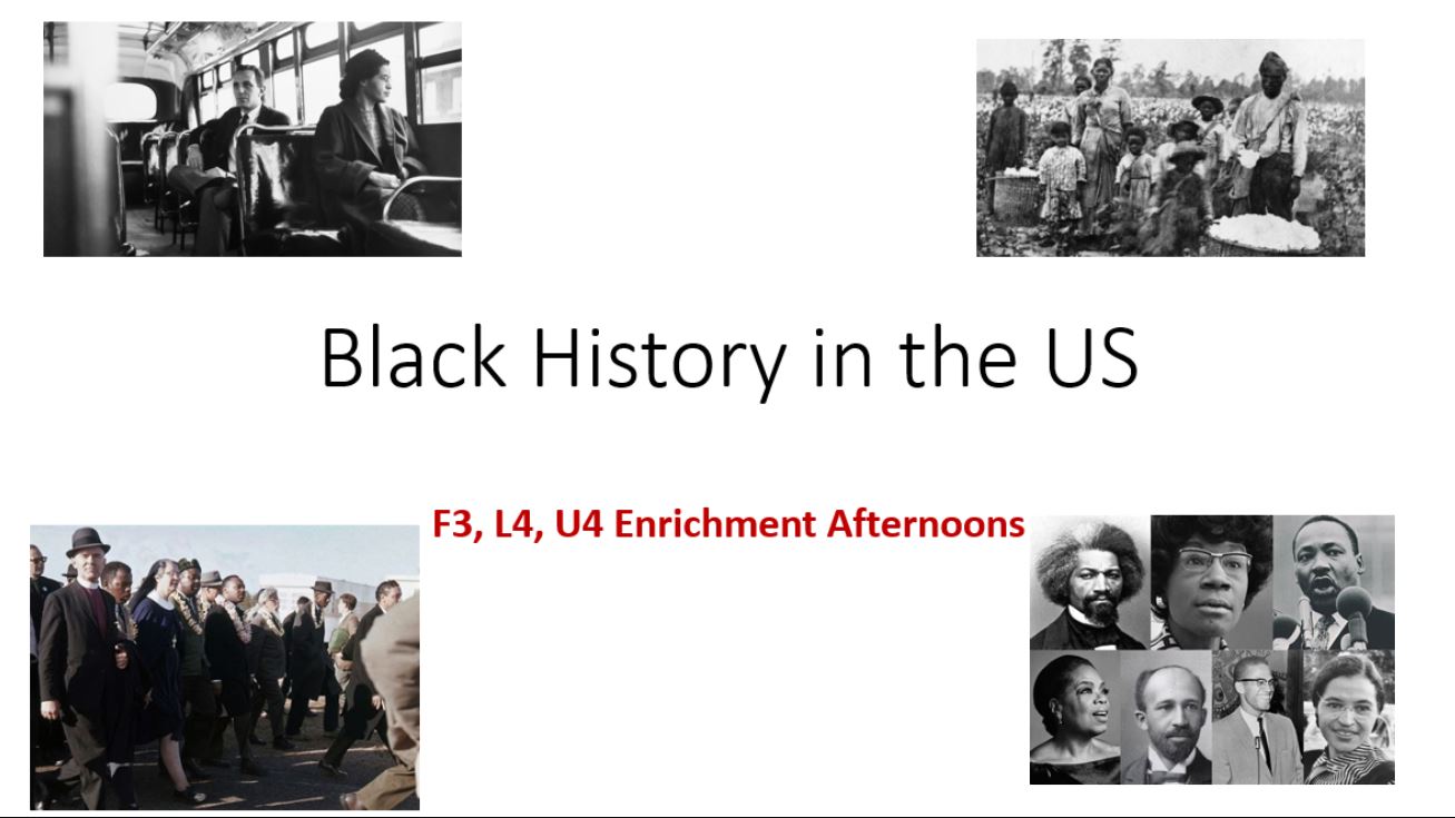 St Benedict's Black History enrichment project