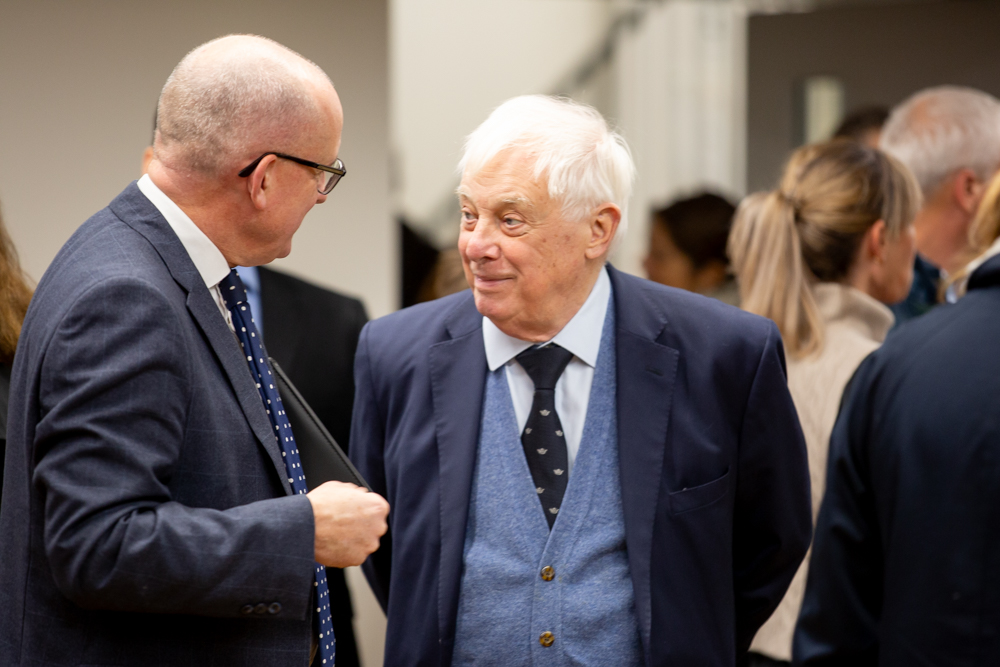 Lord Patten with Headmaster, Joe Smith