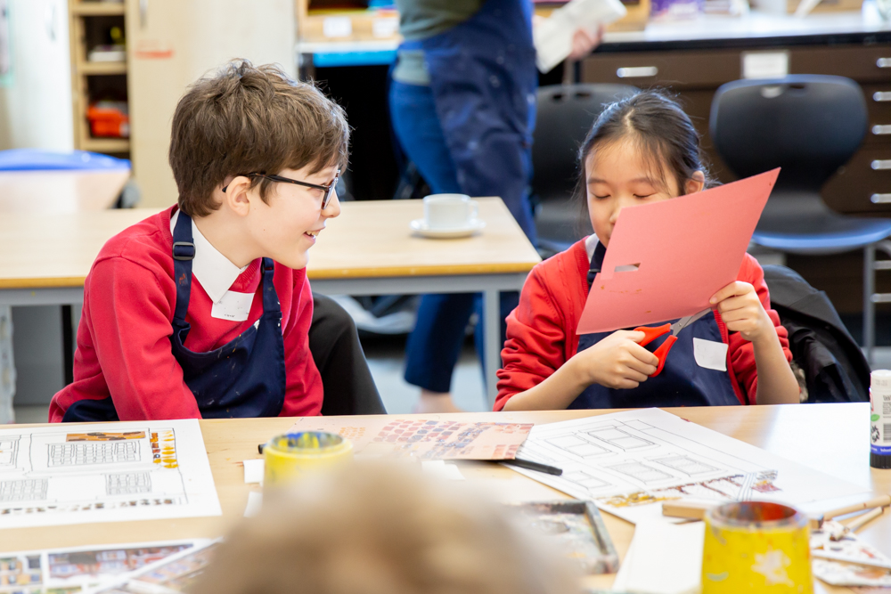 St Benedict's art workshop for Ealing primary schools