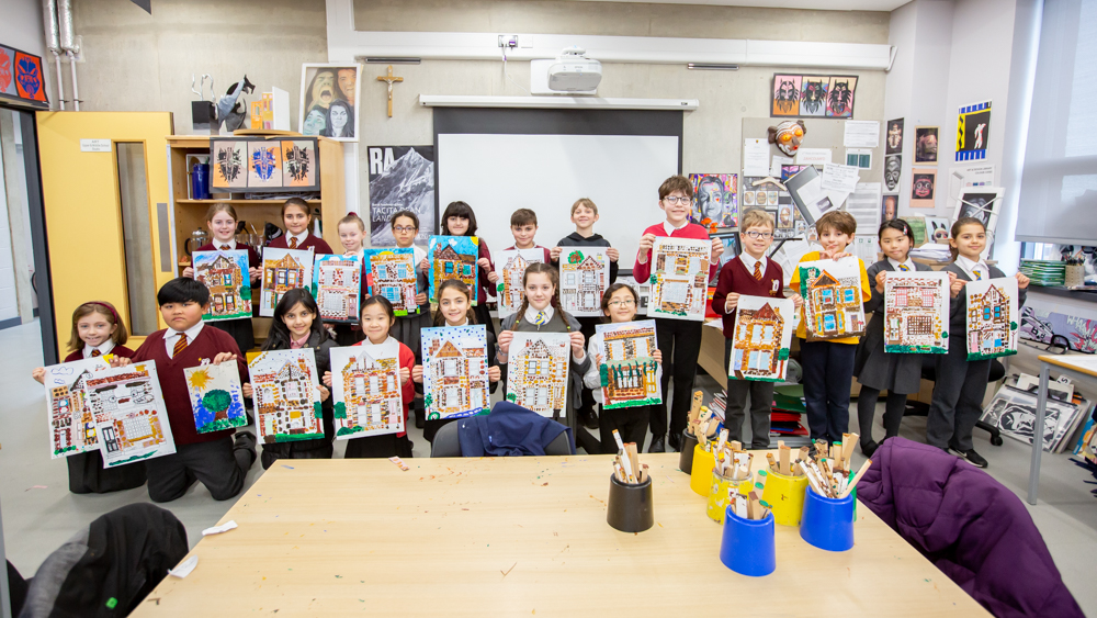 St Benedict's art workshop for Ealing primary schools