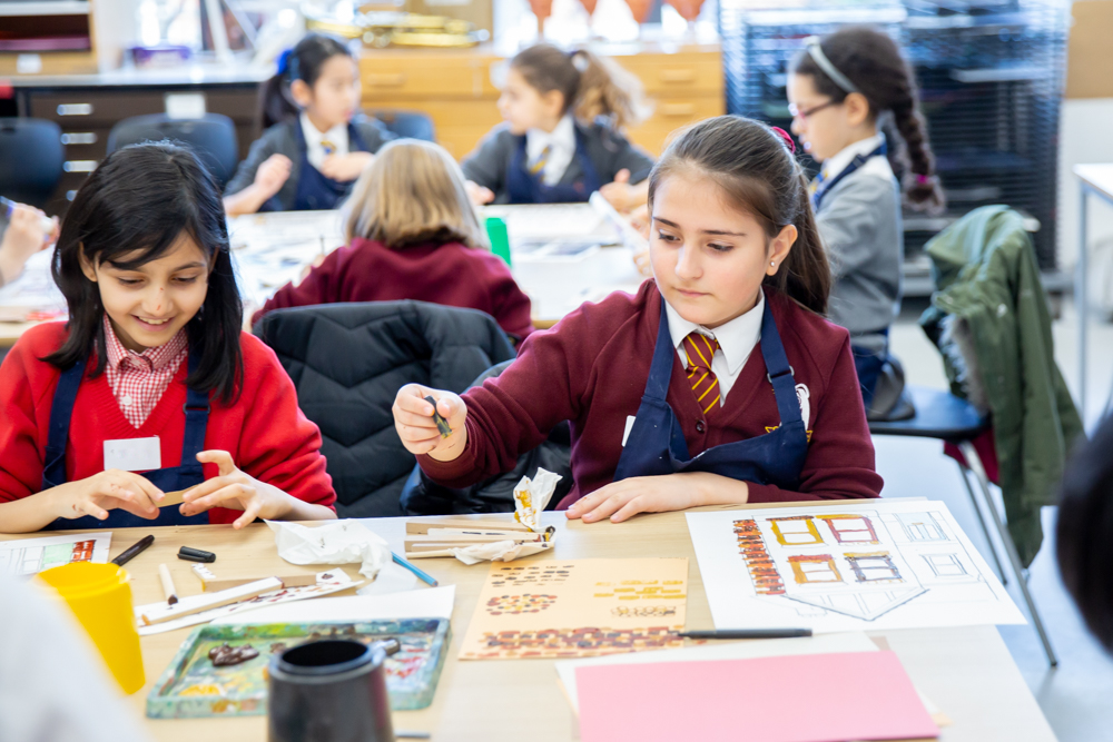 St Benedict's art workshop for Ealing primary schools