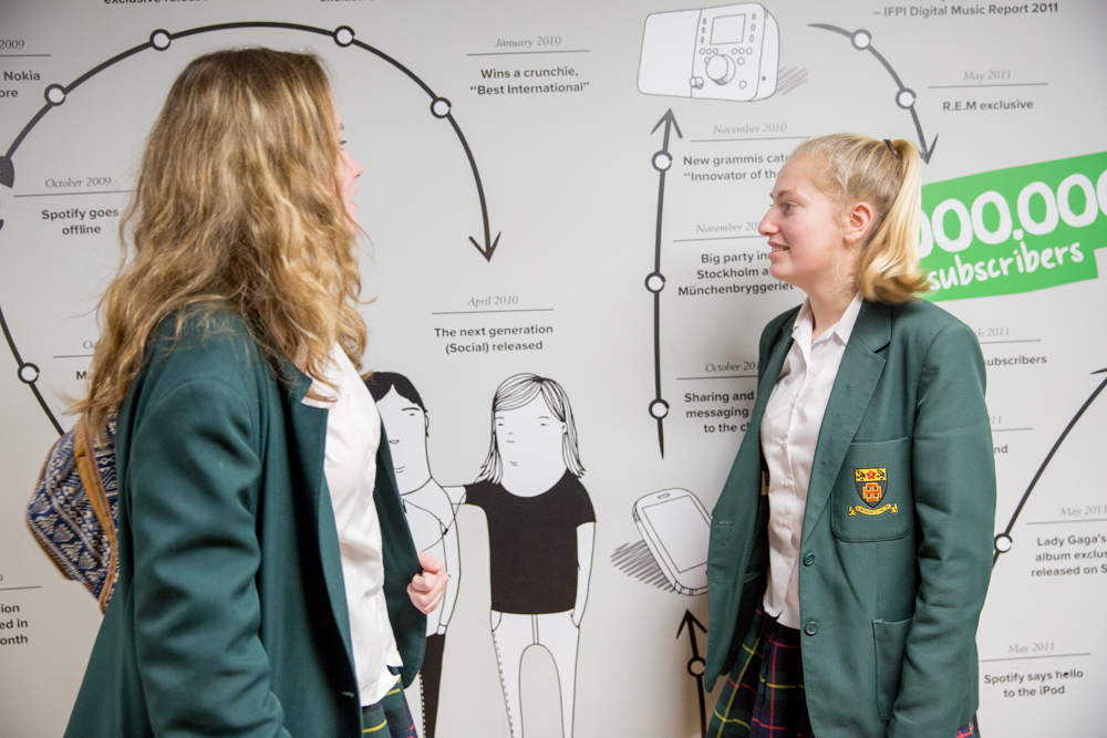 St Benedict's School Careers Department, Ealing, west London, visits Spotify