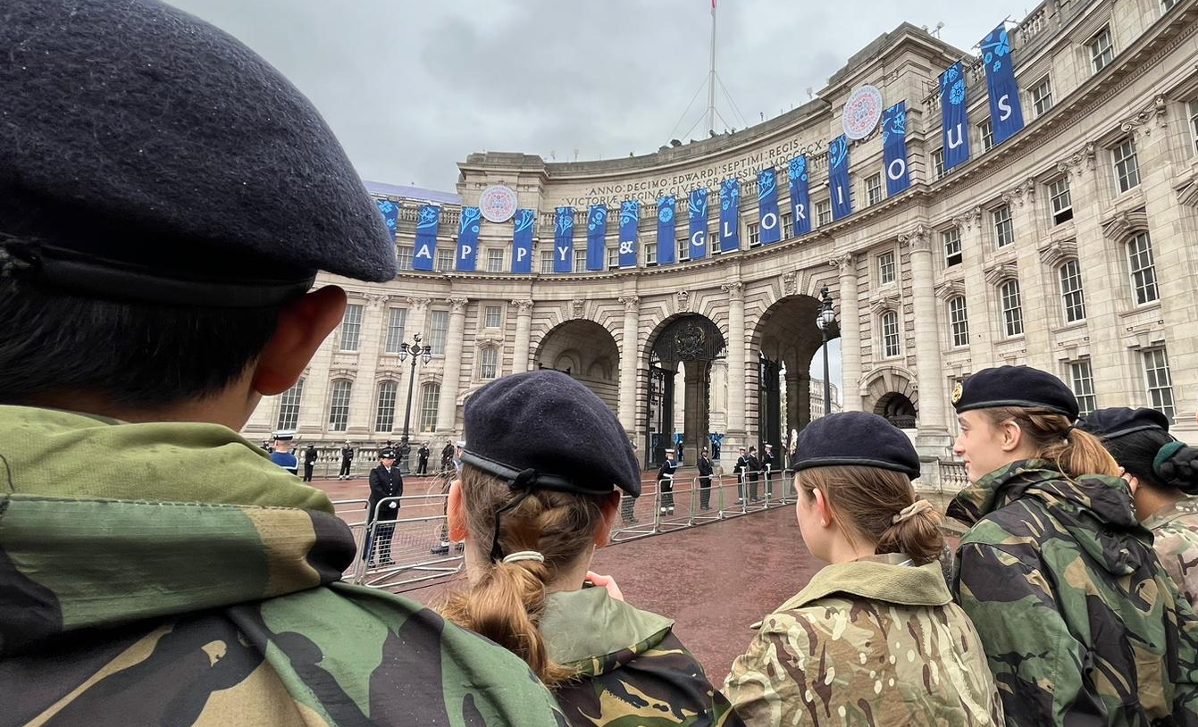 St Benedict's CCF at King Charles III's Coronation