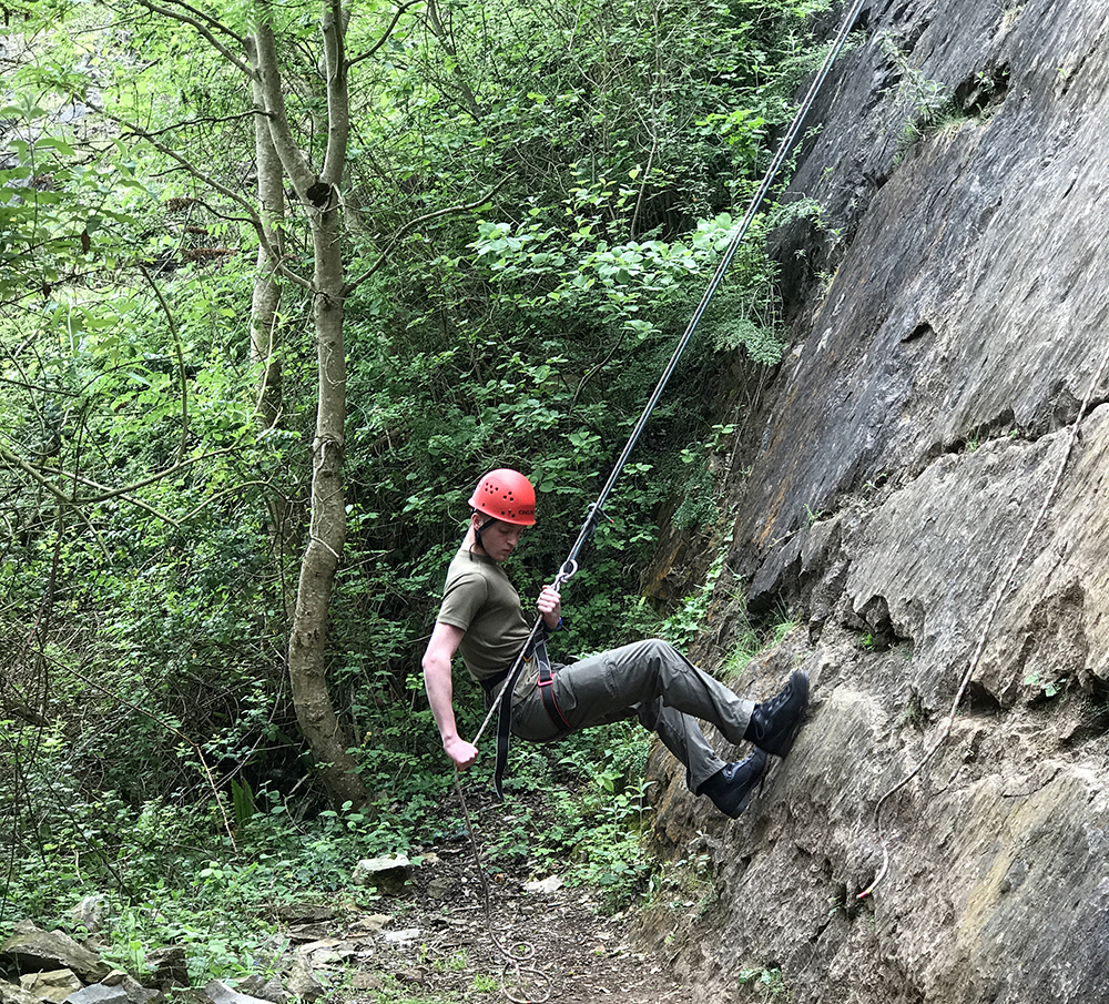 St Benedict's School Ealing CCF Mendip Adventurous Training Camp