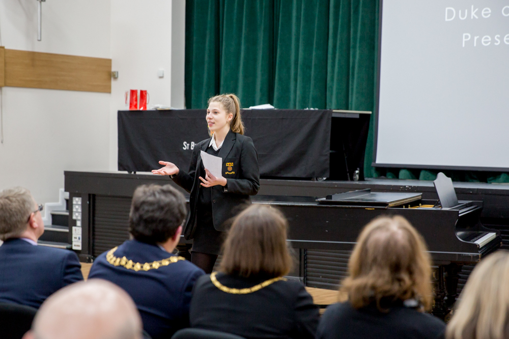 St Benedict's School Ealing Duke of Edinburgh's Award Scheme Ceremony, with the Mayor of Ealing