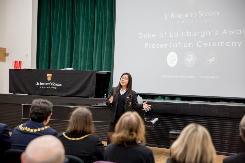 St Benedict's School Ealing Duke of Edinburgh's Award Scheme Ceremony, with the Mayor of Ealing