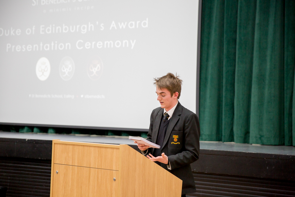 St Benedict's School Ealing Duke of Edinburgh's Award Scheme Ceremony, with the Mayor of Ealing