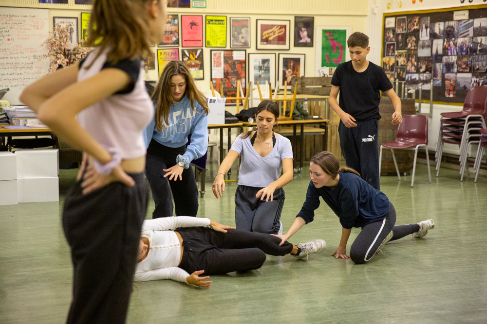 St Benedict's Drama workshop with Frantic Assembly