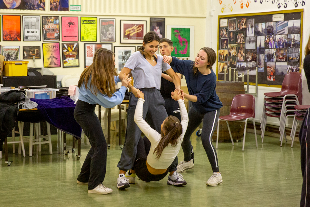 St Benedict's Drama workshop with Frantic Assembly