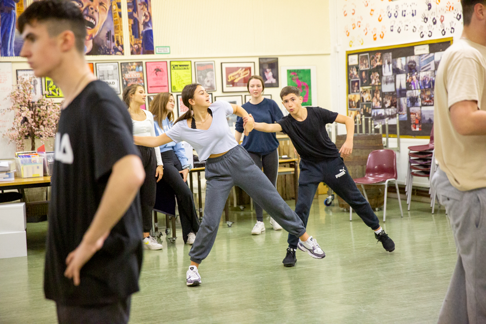 St Benedict's Drama workshop with Frantic Assembly