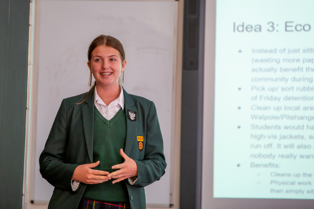 St Benedict's students present eco ideas