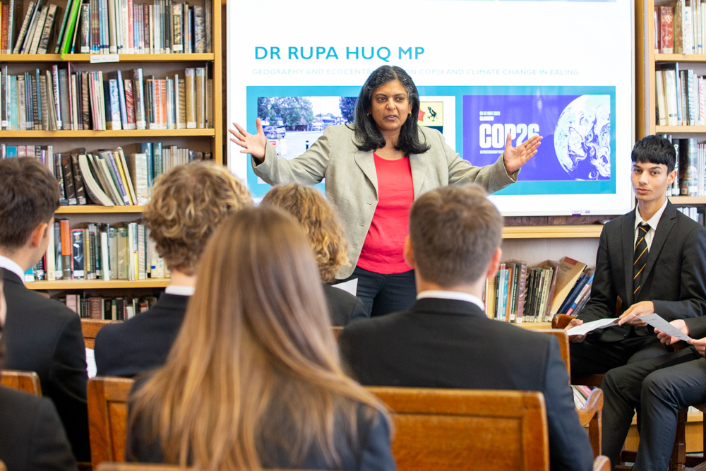 Rupa Huq MP at St Benedict's Climate Change forum