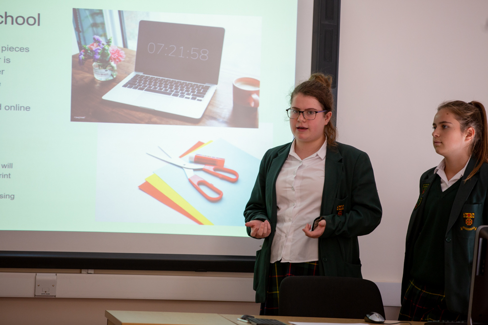 St Benedict's students present eco ideas