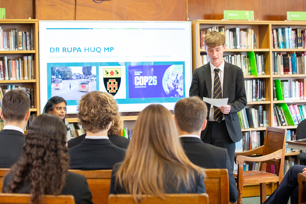 Rupa Huq MP at St Benedict's Climate Change forum