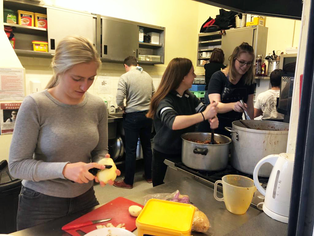 St Benedict's voluntary work at Ealing Soup Kitchen