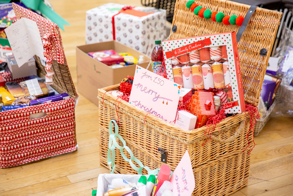 St Benedict's donates Christmas hampers to Ealing foodbank