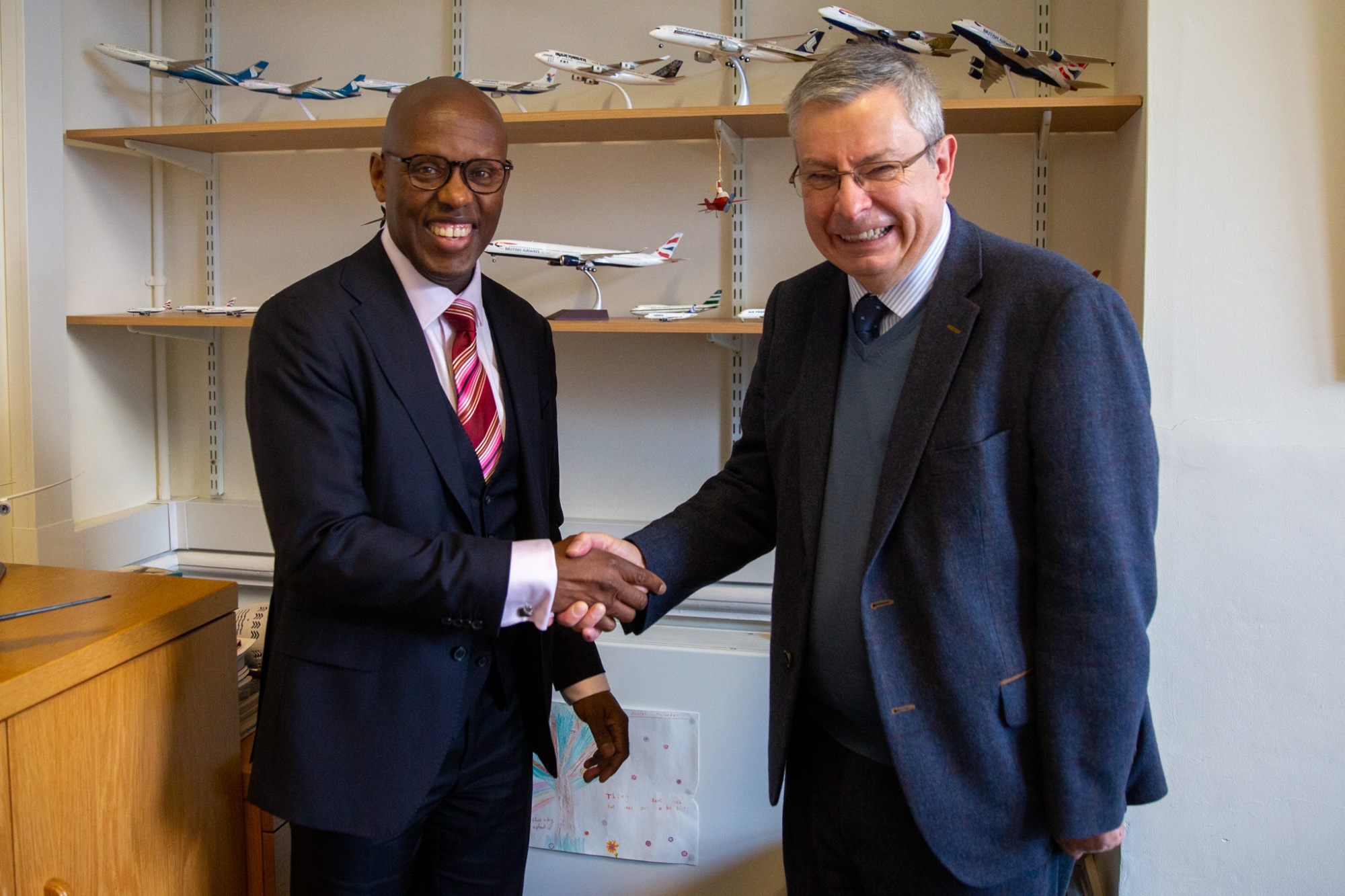 Dr Hyde with Rob Simmons, Junior School Headmaster