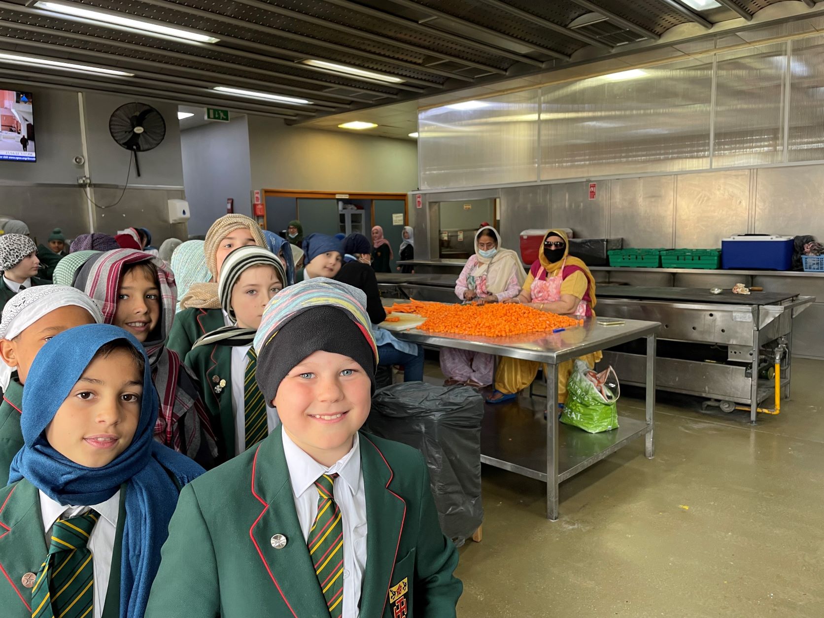 St Benedict's Junior School Year 5 pupils  visit a Gurdwara