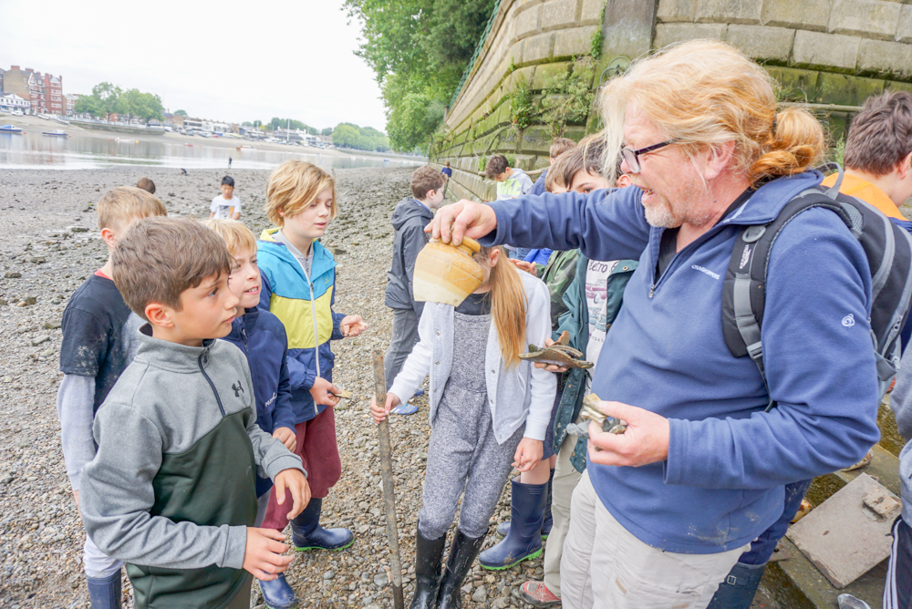 St Benedict's archaeology activity on the Thames