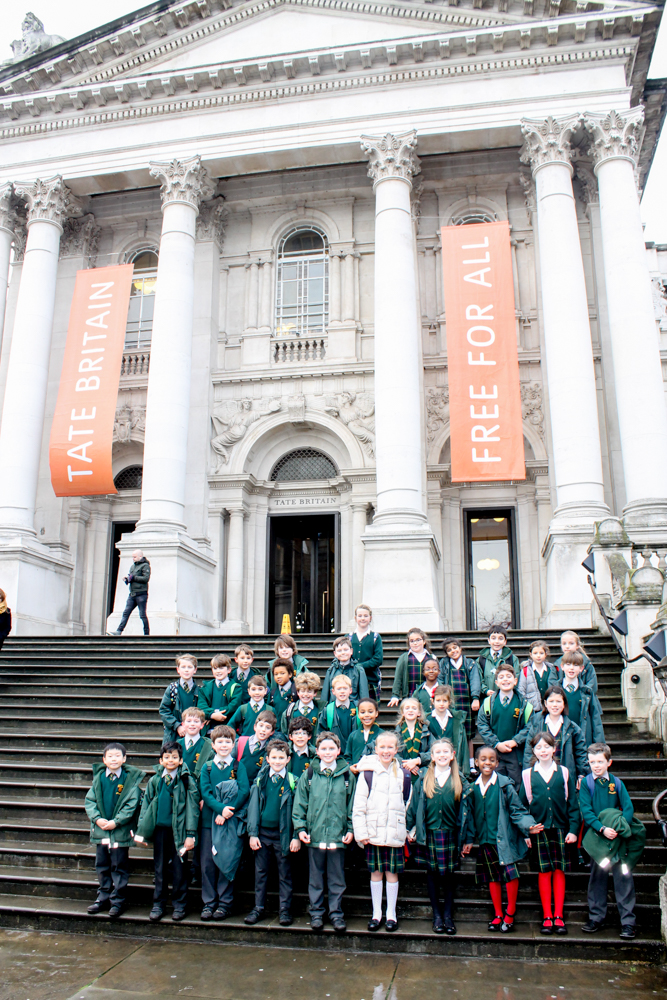 St Benedict's Junior School Ealing west London visit Tate Britain
