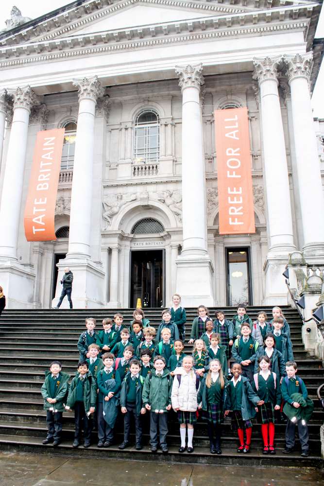 St Benedict's Junior School Ealing west London visit Tate Britain