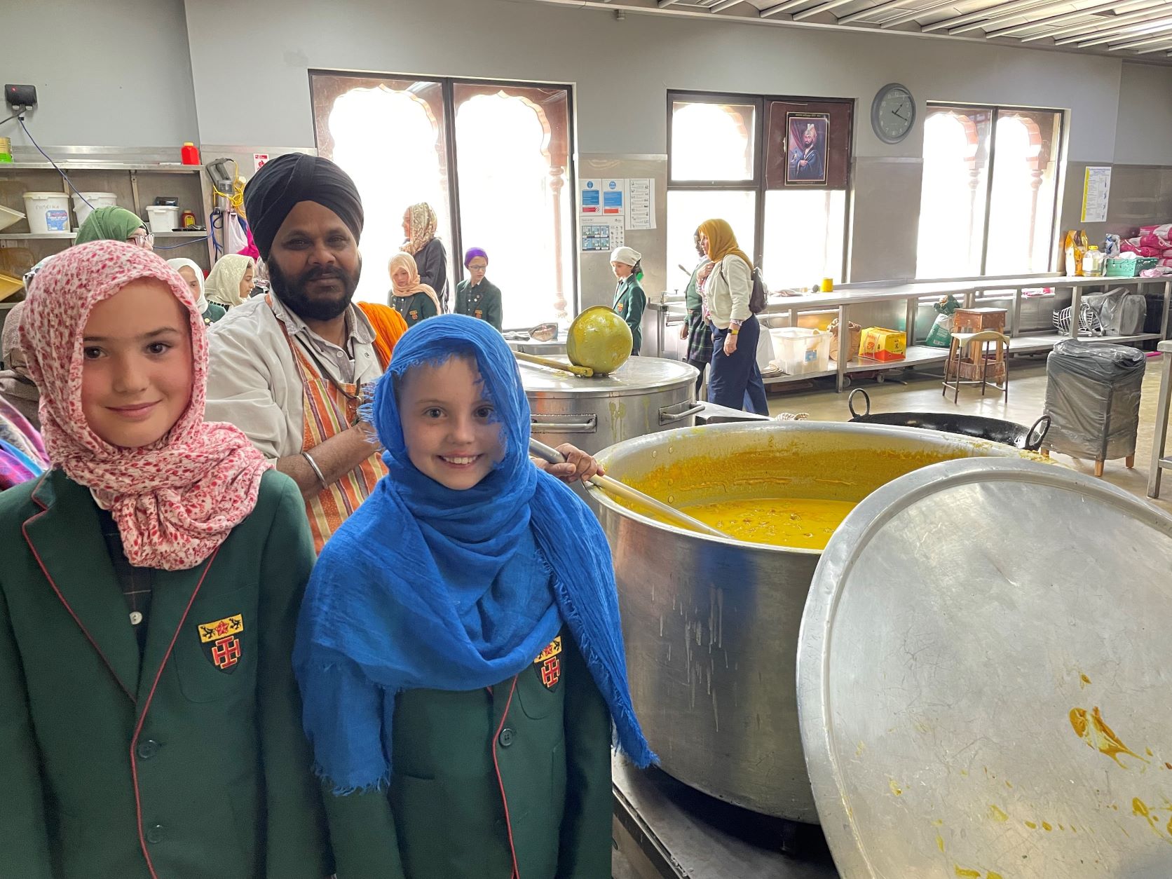 St Benedict's Junior School Year 5 pupils  visit a Gurdwara