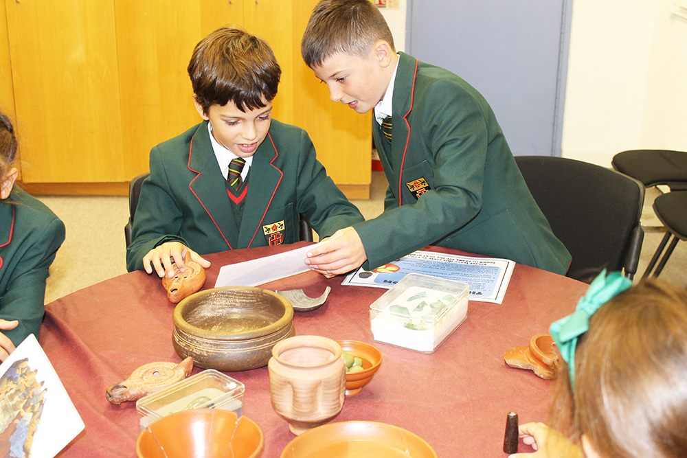 St Benedict's Junior School trip to Verulamium Museum