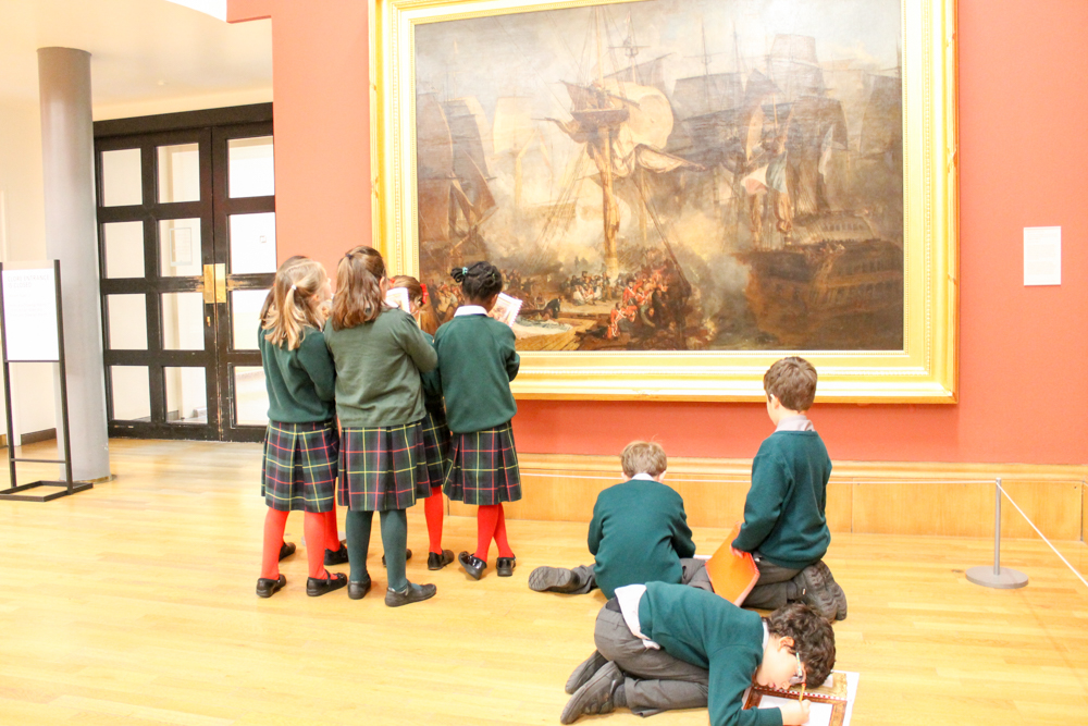 St Benedict's Junior School Ealing west London visit Tate Britain