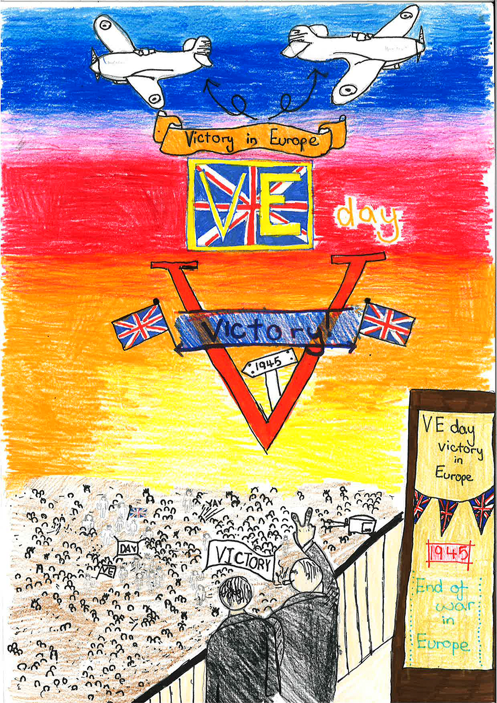 St Benedict's VE Day Poster Competition Winner