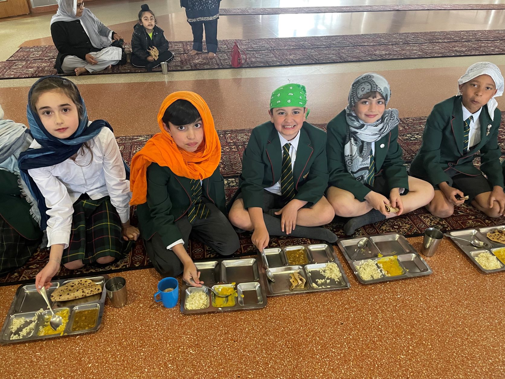 St Benedict's Junior School Year 5 pupils  visit a Gurdwara