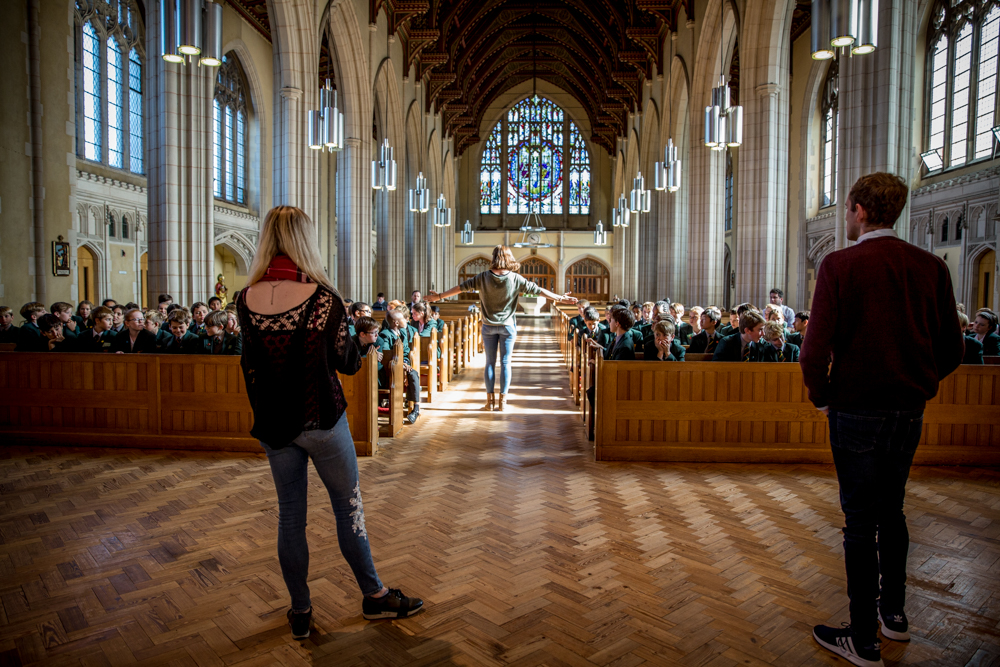 St Benedict's School VOCES8 singing day for Ealing schools