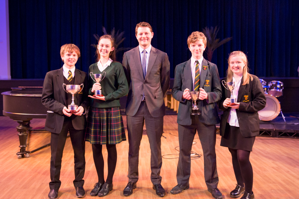 St Benedict's School Music Festival, Ealing, west London, adjudicated by conductor Nicholas Chalmers