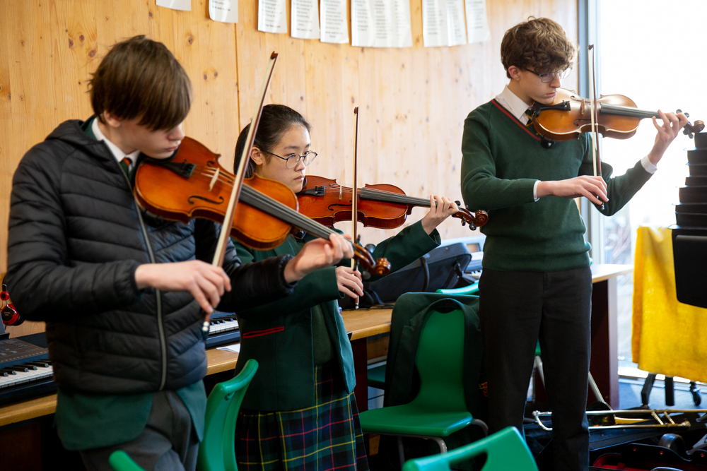 St Benedict's Music GCSE composition/performance Bassistry workshop