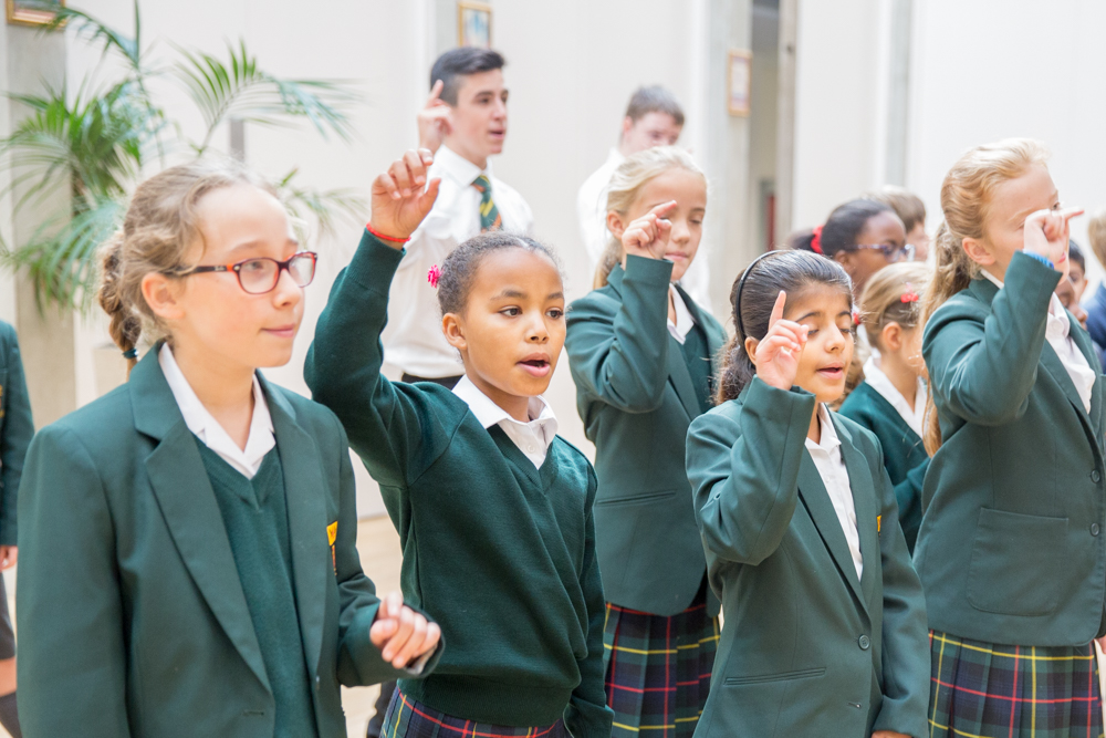 St Benedict's School VOCES8 singing day for Ealing schools
