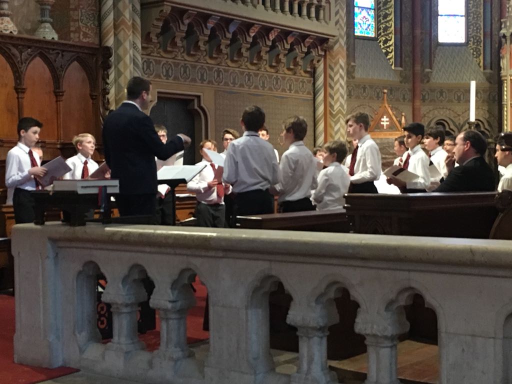 St Benedict's Ealing choristers on tour in Hungary