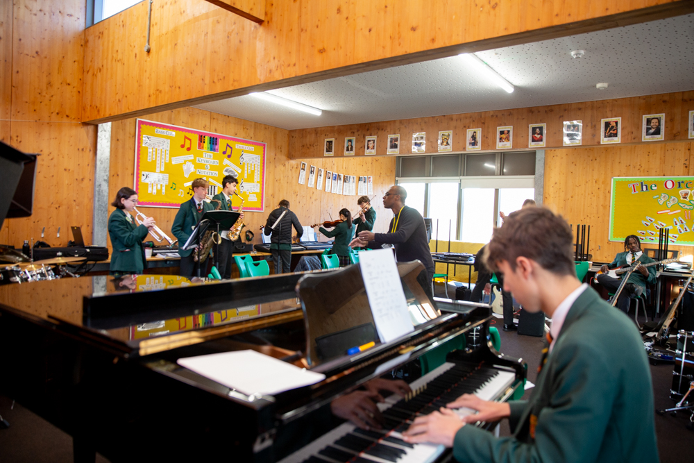 St Benedict's Music GCSE composition/performance Bassistry workshop