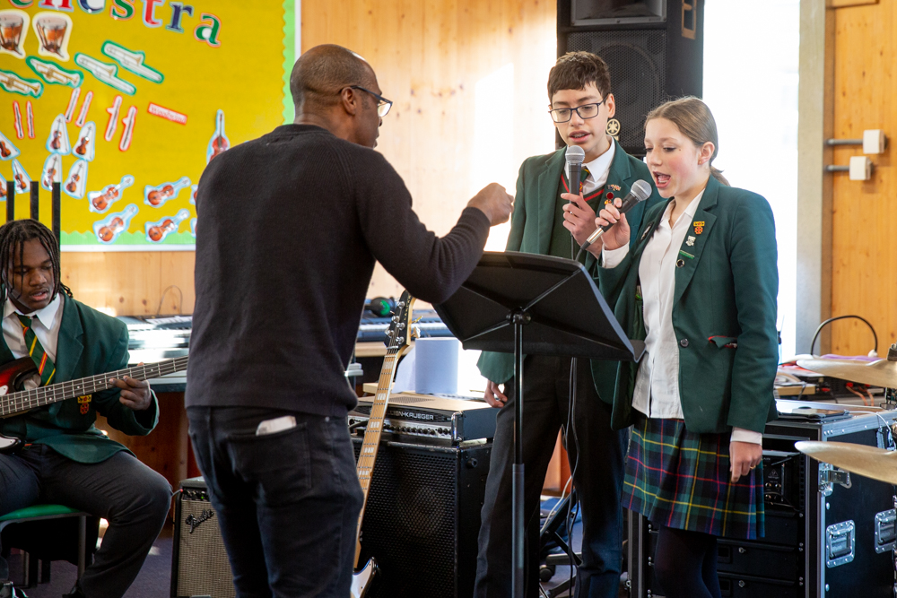 St Benedict's Music GCSE composition/performance Bassistry workshop