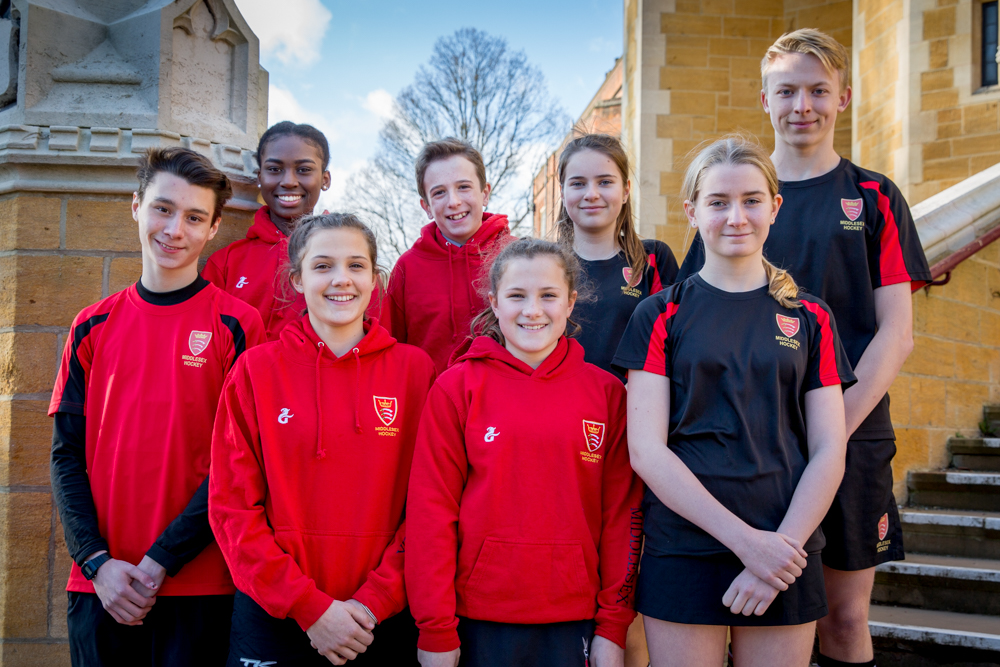 St Benedict's School Ealing  - hockey players selected to play for Middlesex County